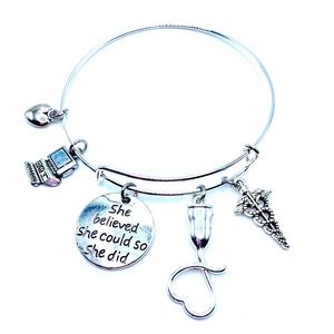 Diagnostic Medical Sonographer Charm Bracelet Sonography Ultrasound Tech